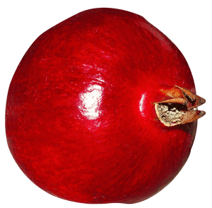 Vibrant Red Pomegranate Fruit PNG with transparent background