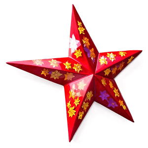 Vibrant Red Star PNG hrq PNG