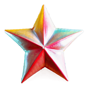 Vibrant Red Star PNG lrr PNG