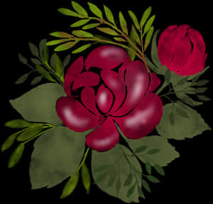 Watercolour Flowers, Watercolor, Flower, Painting - Common Peony, HD Png Download PNG image with transparent background