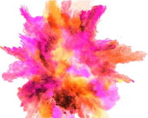 Drawn Smoking Explosion - Color Smoke Effect Png PNG image with transparent background