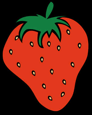 Vibrant Strawberry Graphic PNG image with transparent background