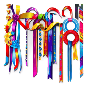 Vibrant Streamers PNG vwx26 PNG image with transparent background