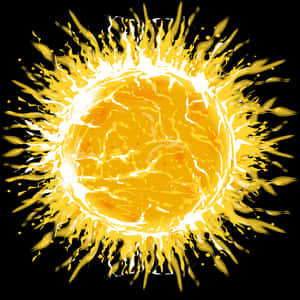 Vibrant_ Sun_ Illustration PNG image with transparent background