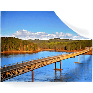 Vibrant Sunset Bridge PNG 05242024 PNG