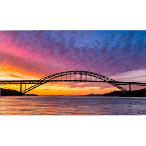 Vibrant Sunset Bridge PNG 05242024 PNG