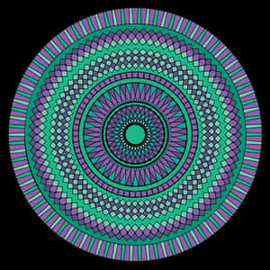 Vibrant Teal Mandala Art PNG image with transparent background