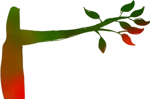 Vibrant Tree Branchwith Leaves PNG image with transparent background