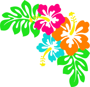 Hawaiian Flower Clip Art - Tropical Clipart, HD Png Download PNG image with transparent background