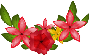 Flower Cliparts Png Decorative - Floral Decorative Clip Art, Transparent Png PNG image with transparent background