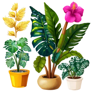 Vibrant Tropical Plants Png 55 PNG Image