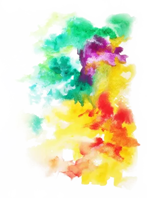 Vibrant Watercolor Explosion Background PNG Image