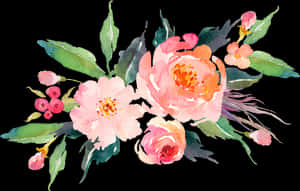 Pink Watercolor Flowers Gifts By Junkydotcom Zippi - Watercolor Flowers Transparent Background, HD Png Download PNG image with transparent background