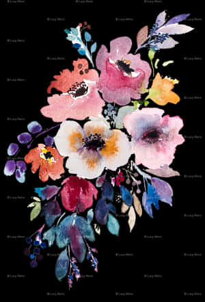 Camper Clipart Watercolor - Transparent Watercolor Floral Design, HD Png Download PNG image with transparent background