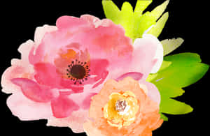 Flowers In Woods Wooden - Free Watercolor Flower Clipart Transparent Background, HD Png Download PNG image with transparent background