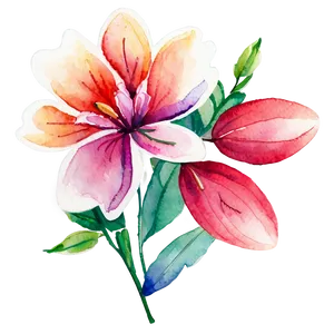 Vibrant Watercolor Flowers Png 57 PNG Image