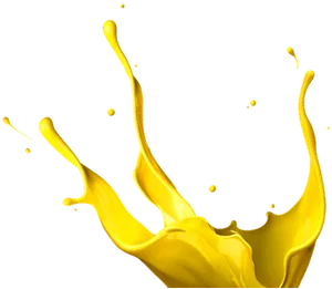 Vibrant_ Yellow_ Paint_ Splash PNG Image