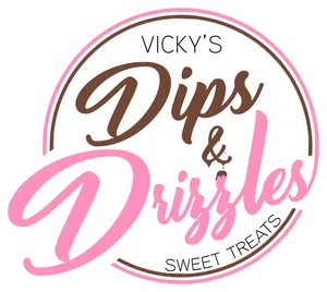 Vickys Dips Drizzles Logo PNG Image