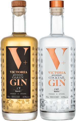 The Victoria Gin And Oaken Gin Bottles Allude To How - Victoria Gin, HD Png Download PNG