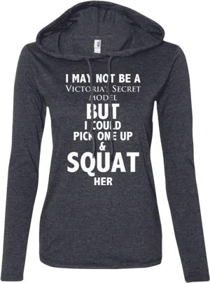 Victoria Secret Model Fitness Hoodie PNG Image