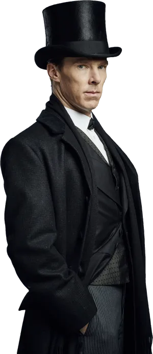 Victorian Detective Costume PNG Image