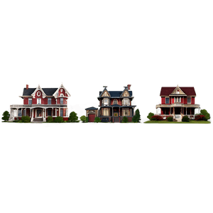 Victorian Houses PNG 05252024 PNG image with transparent background