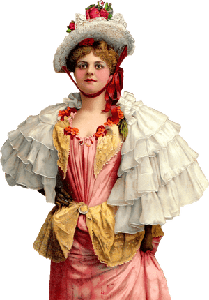 Victorian Women Png, Transparent Png PNG with transparent background
