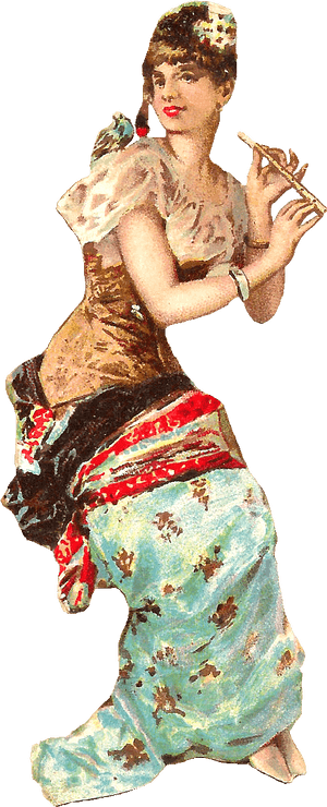 Victorian Woman Clipart - Dancer, HD Png Download PNG image with transparent background