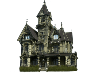 Halloween Village Houses PNG Picture PNG with transparent background