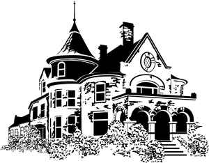 The Haley Mansion House Icon Png - Illustration PNG image with transparent background