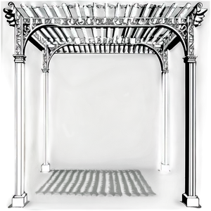 Victorian Style Pergola Png Dew PNG Image