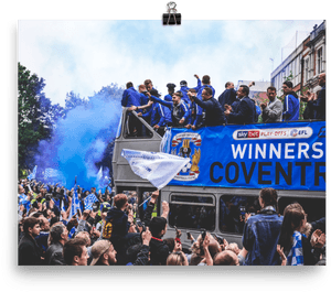 Victorious Football Team Celebration Parade PNG image with transparent background