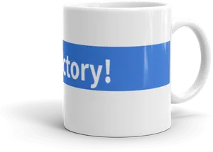 Victory Mug Design PNG Image