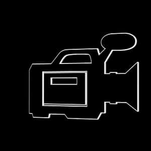 Video Camera Silhouette Icon PNG image with transparent background