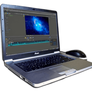 Video Editing Laptop Setup PNG fli PNG with transparent background