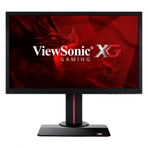 View Sonic X G Gaming Monitor Dragon Graphic PNG Image