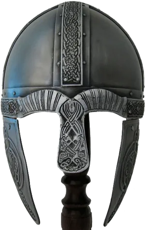 Viking Helmet Ornate Craftsmanship PNG Image