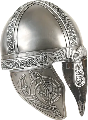 Viking Helmetwith Embossed Design PNG Image