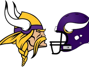 Vikings Logoand Helmet PNG Image