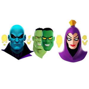 Villain Characters Showcase Png 26 PNG Image