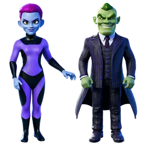 Villain Characters Showcase Png Bke PNG Image