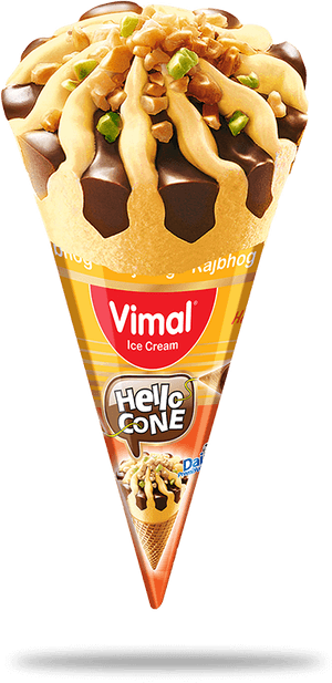 Vimal Ice Cream Cone, HD Png Download PNG image with transparent background