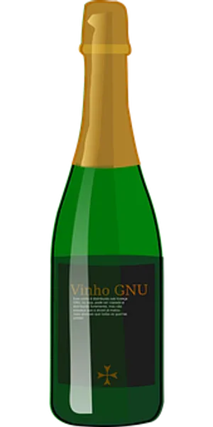 Vinho G N U Wine Bottle PNG Image