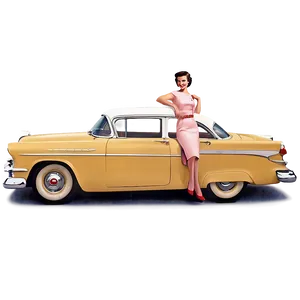 Vintage 1950s Automobile Ads Png Rvs PNG Image