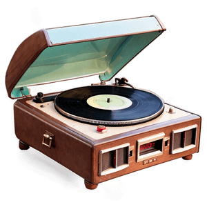Vintage Aesthetic Record Player PNG cha PNG image with transparent background