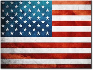 Vintage American Flag Texture PNG Image