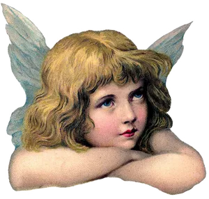 Vintage Angel Illustration PNG Image