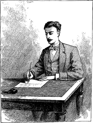 Writing Clipart Png -victorian Letter Writing Illustration - Writing Letter A Victorian, Transparent Png PNG image with transparent background