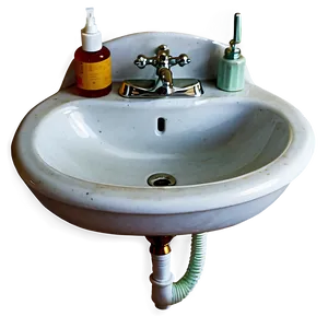 Vintage Bathroom Sink Png Dpj PNG Image