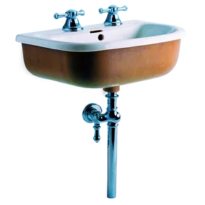 Vintage Bathroom Sink Png Qfd26 PNG Image